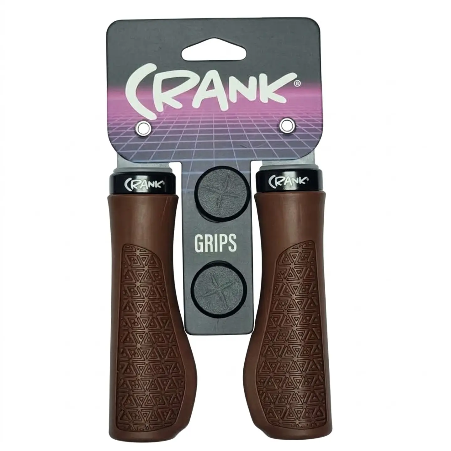 PUÑO CRANK ERGONOMICO LOCK ON  BROWN 130MM 1