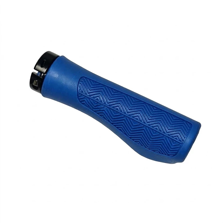PUÑO CRANK ERGONOMICO LOCK ON  BLUE 130MM 3