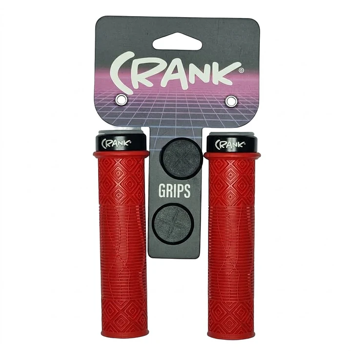 PUÑO CRANK ONE SIDE LOCKING 130MM RED 1