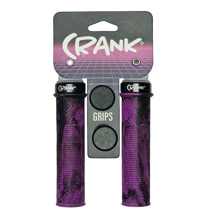 PUÑO CRANK ONE SIDE LOCKING 130MM PURPLE/BLACK 1