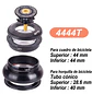 JUEGO DE DIRECCION ZTTO CON ADAPT HORQUILLA CÓNICA 44ZS/44EC - Miniatura 3