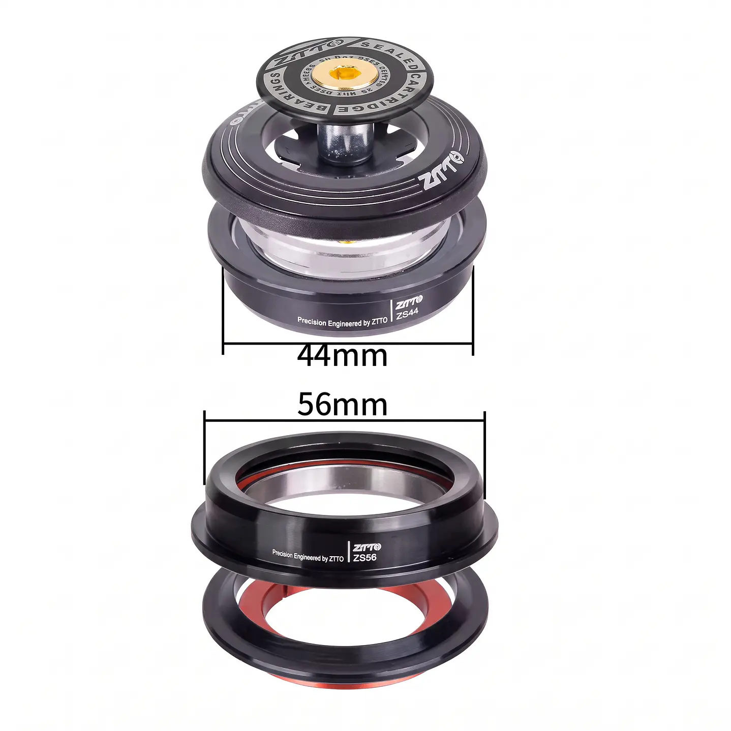 JUEGO DE DIRECCION ZTTO TAPERED RODAMIENTO SELLADO 44ZS/56ZS 2