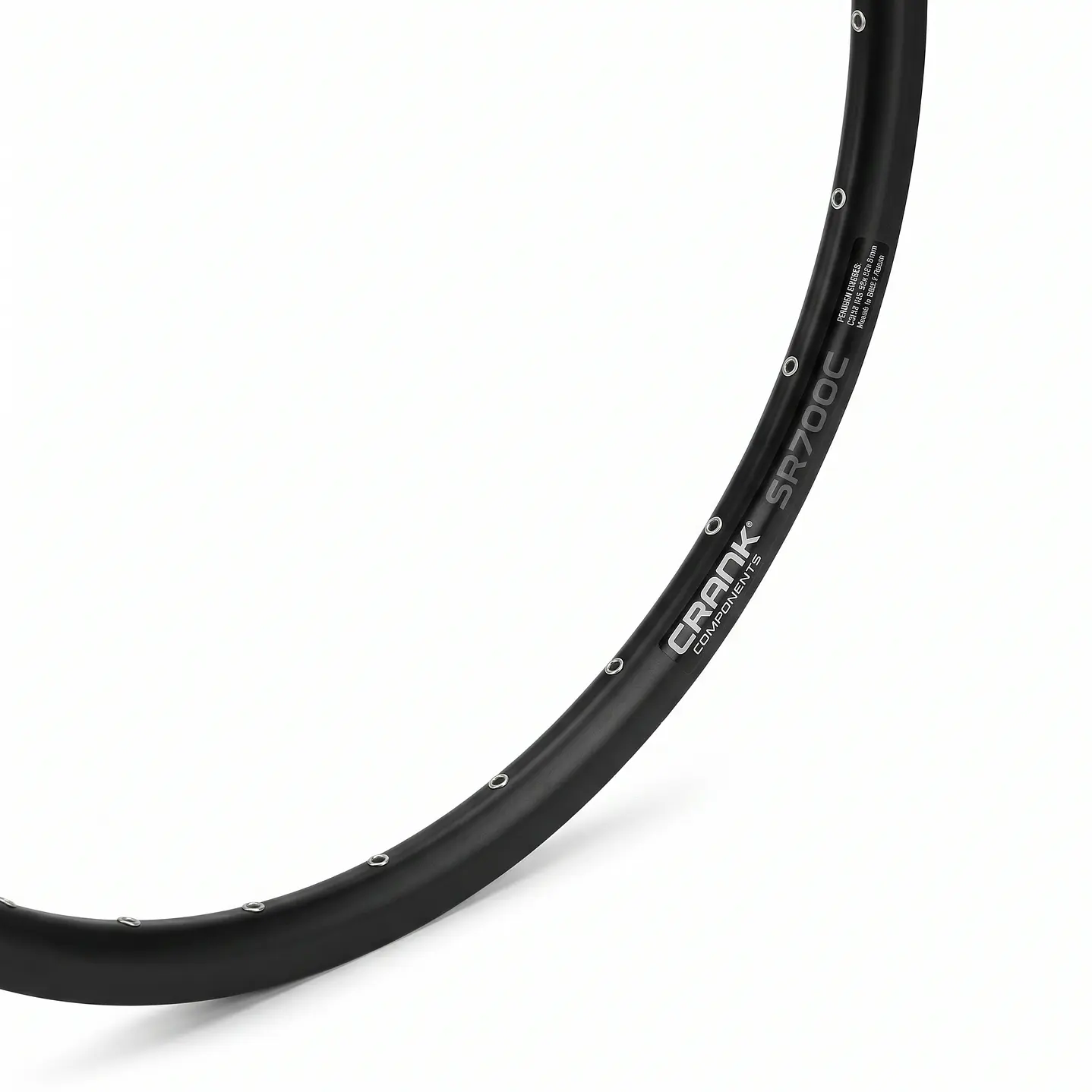 LLANTA CRANK ARO 700 36H DOBLE PARED OJETILLOS V/A NEGRO V-BRAKE 2