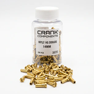 NIPLE 14G, 14MM DORADO 200 UND