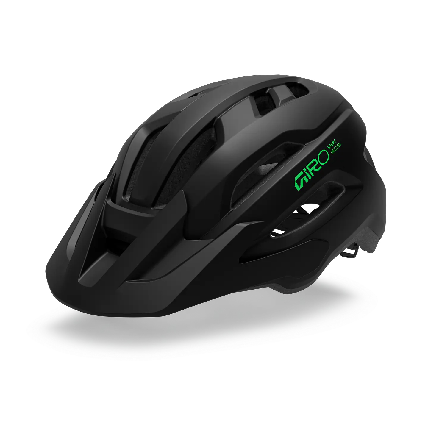 CASCO GIRO FIXTURE MIPS II MATTE BLACK/VIVID GREEN T/U JOVEN 1