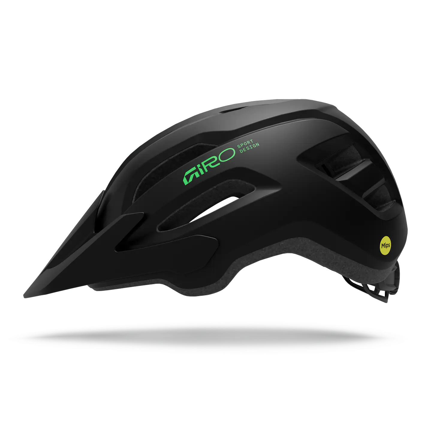 CASCO GIRO FIXTURE MIPS II MATTE BLACK/VIVID GREEN T/U JOVEN 2