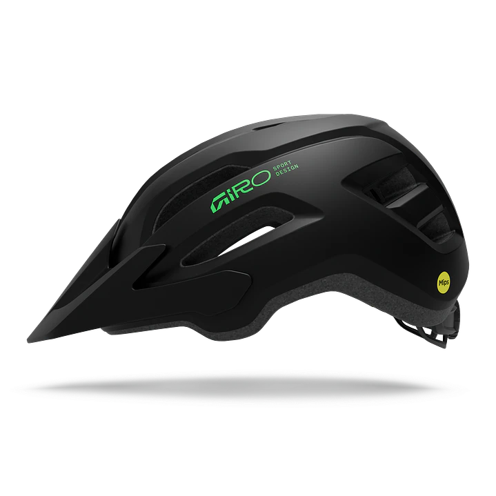 CASCO GIRO FIXTURE MIPS II MATTE BLACK/VIVID GREEN T/U JOVEN 2