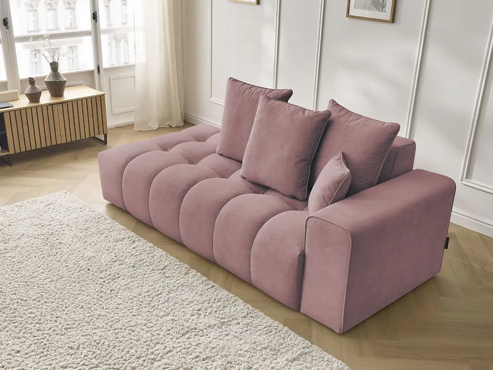 Sofá Lineal Chaise Nubes Premium - Palo Rosa  5