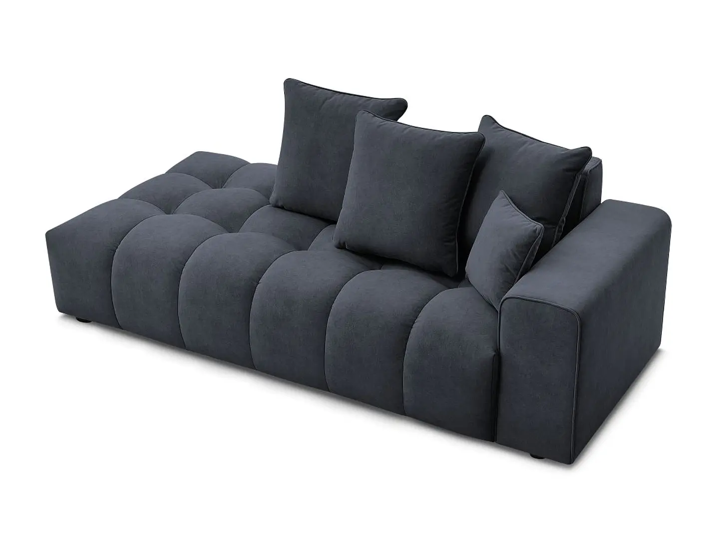 Sofá Lineal Chaise Nubes Premium - Negro 6