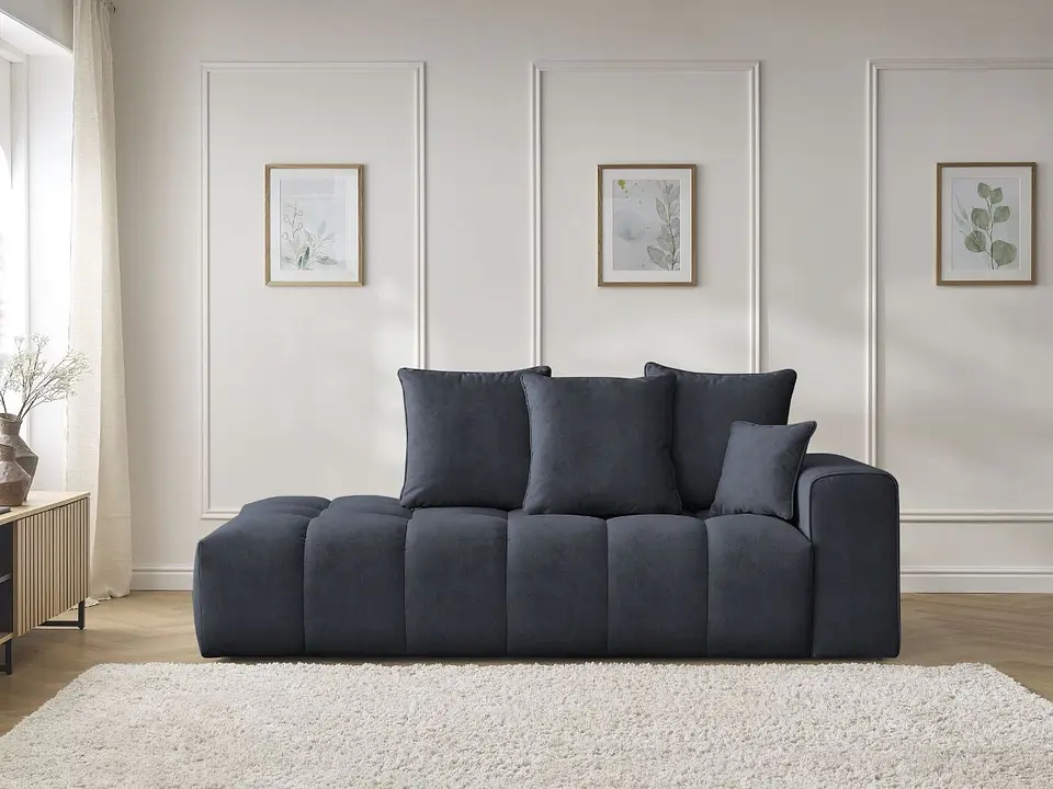 Sofá Lineal Chaise Nubes Premium - Negro 7