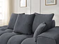 Sofá Lineal Chaise Nubes Premium - Gris Oscuro - Miniatura 2