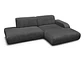 Sofa Seccional Chaise Barcelona Moderno Premium -Negro - Miniatura 4