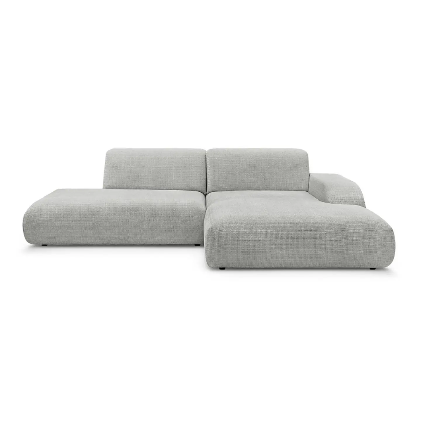 Sofa Seccional Chaise Barcelona Moderno Premium - Gris Claro 1