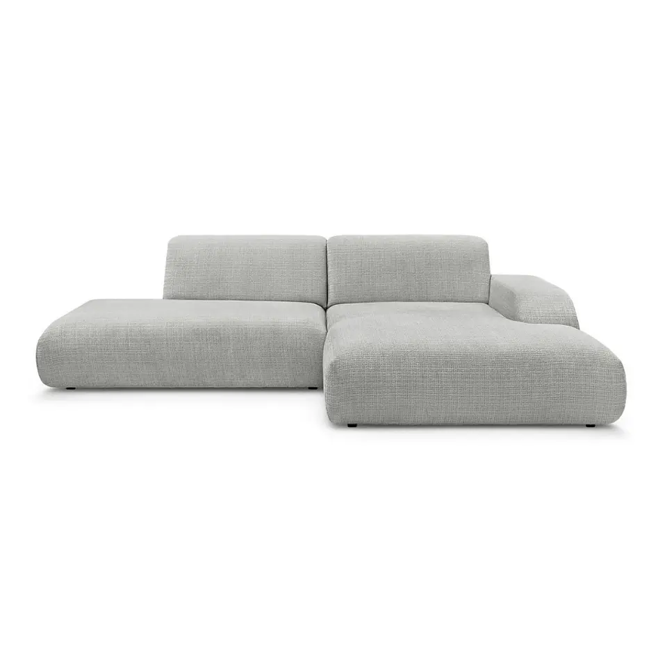 Sofa Seccional Chaise Barcelona Moderno Premium - Gris Claro 1