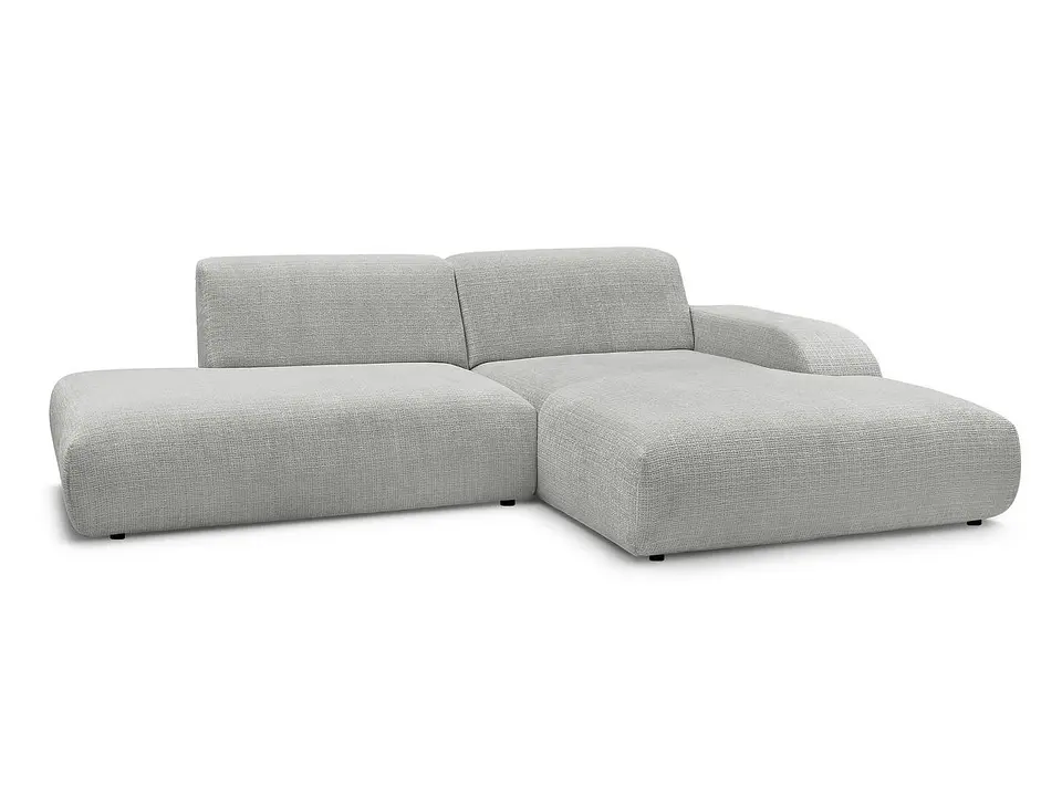 Sofa Seccional Chaise Barcelona Moderno Premium - Gris Claro 4