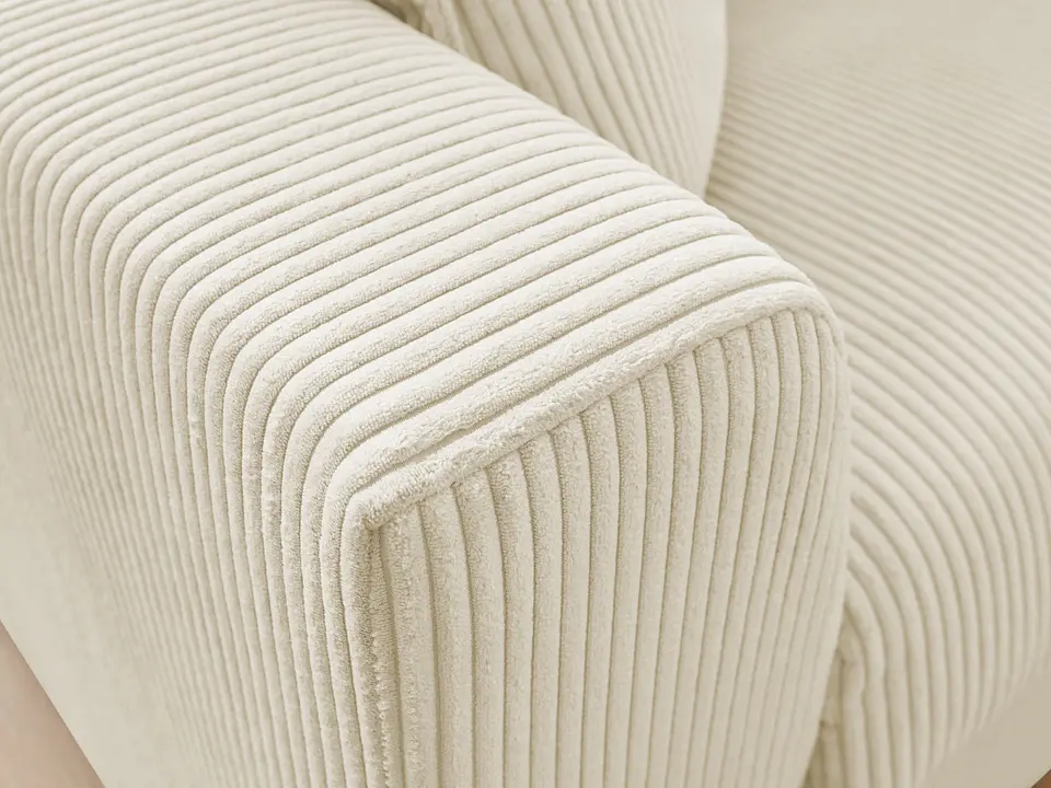 Sofá Lineal De 3C Modelo Marcella Tapiz Cotele Moderno y Premium 6