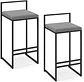 Pack 2 Taburete Bar Fierro Macizo - Margarita - Miniatura 4
