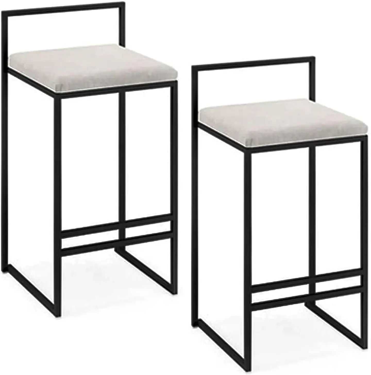 Pack 2 Taburete Bar Fierro Macizo - Margarita 5