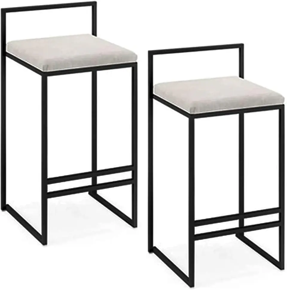 Pack 2 Taburete Bar Fierro Macizo - Margarita 5