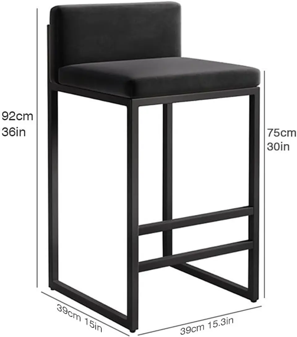 Taburete Bar De Fierro Macizo - Carola 3