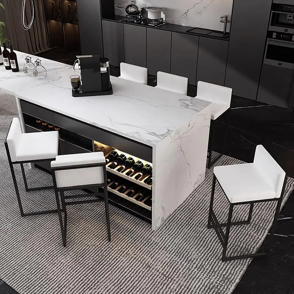 Taburete Bar De Fierro Macizo - Carola 4