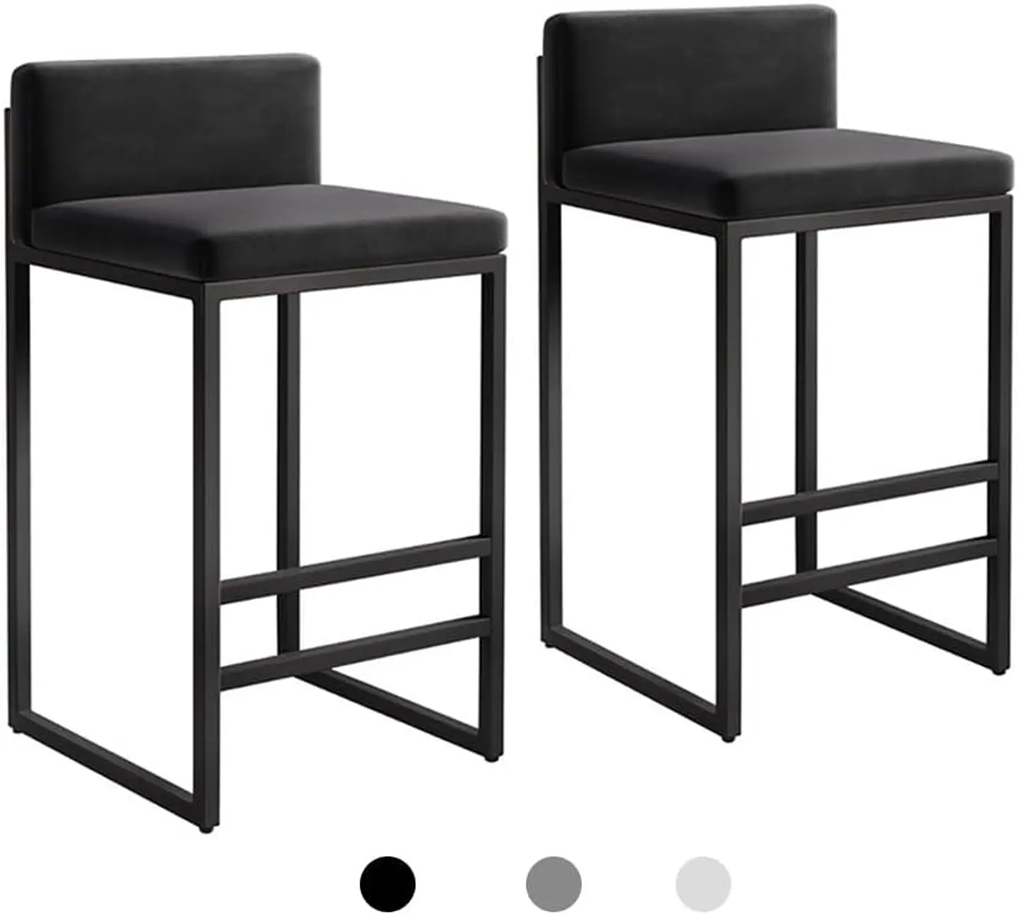 Pack 2 Taburete Bar De Fierro Macizo - Carola 3