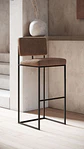 Taburete Bar Completo Fierro Macizo - Barcelona - Miniatura 5