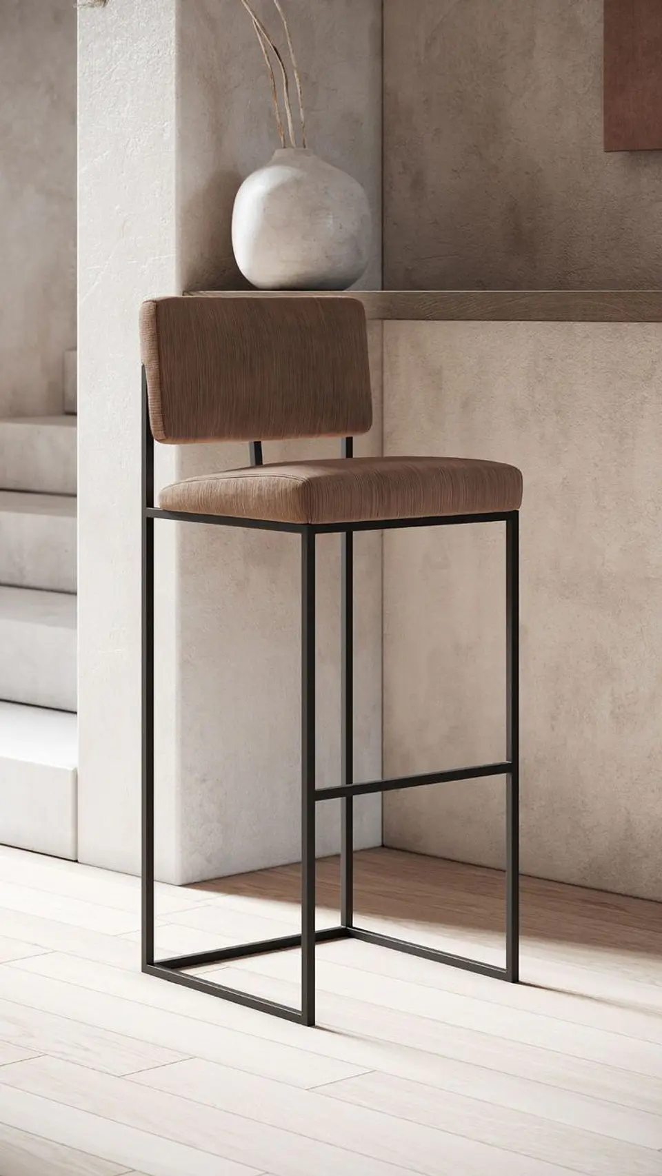 Taburete Bar Completo Fierro Macizo - Barcelona 5