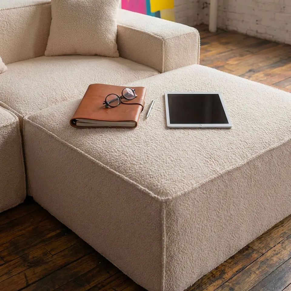 Seccional Modular De 3C Modelo Paris - Tapiz Boucle - Tecnologia Pocket 5