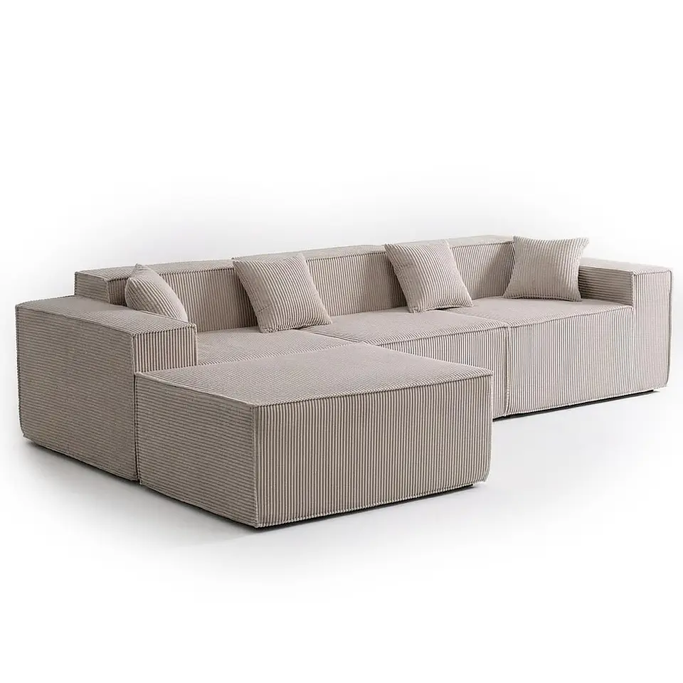 Seccional Modular De 3C Modelo Paris - Tapiz Cotele - Tecnologia Pocket 3