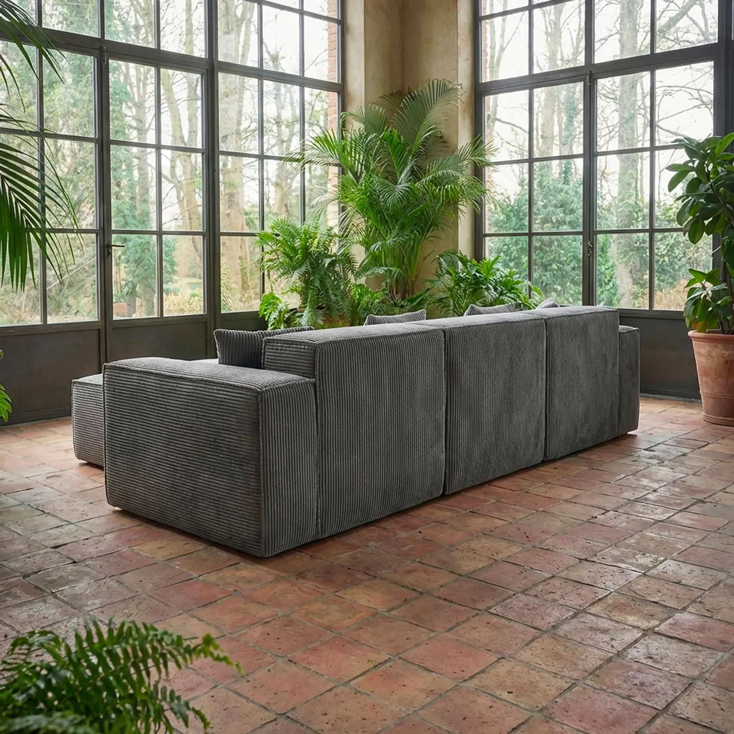 Seccional Modular De 3C Modelo Paris - Tapiz Cotele - Tecnologia Pocket 21