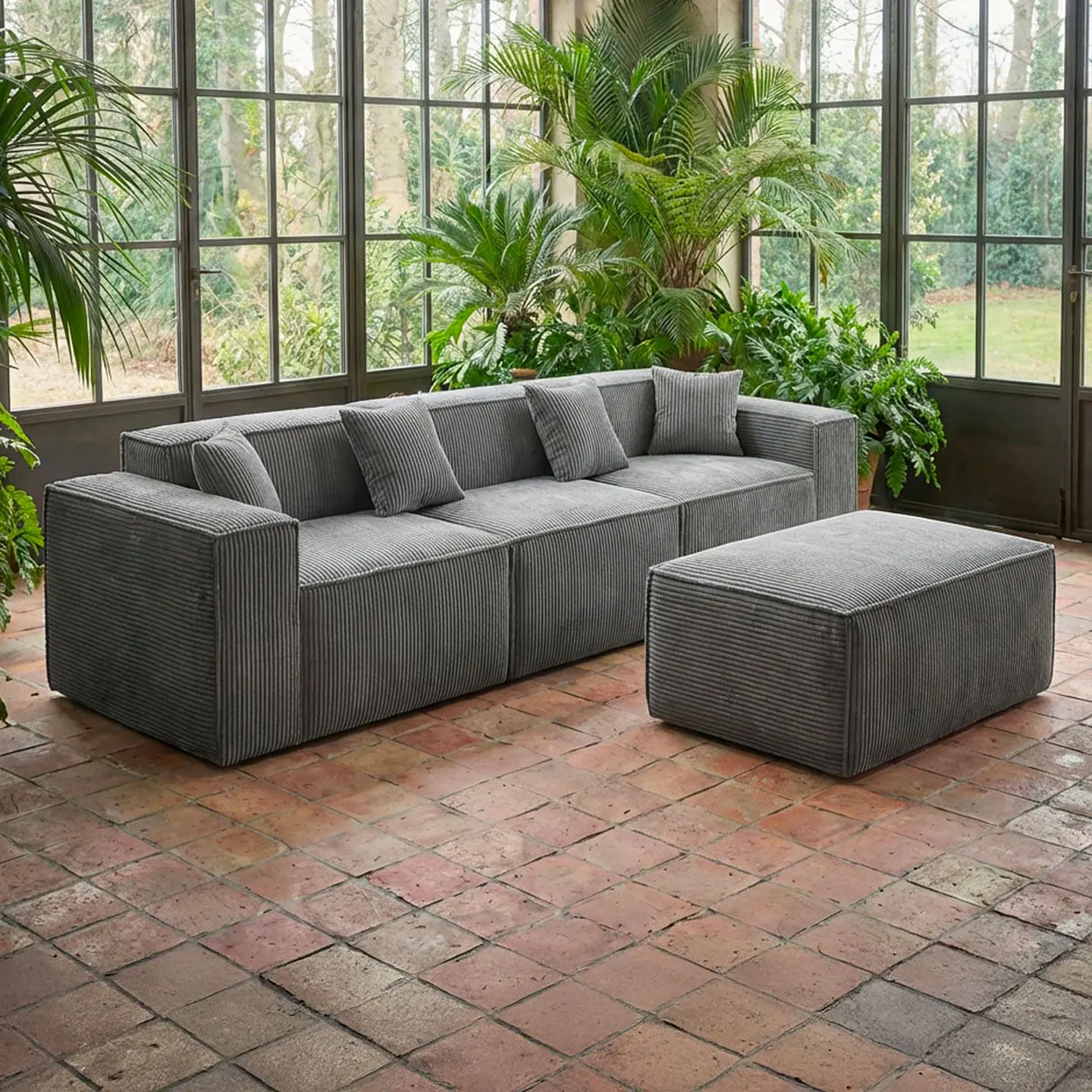 Seccional Modular De 3C Modelo Paris - Tapiz Cotele - Tecnologia Pocket 17