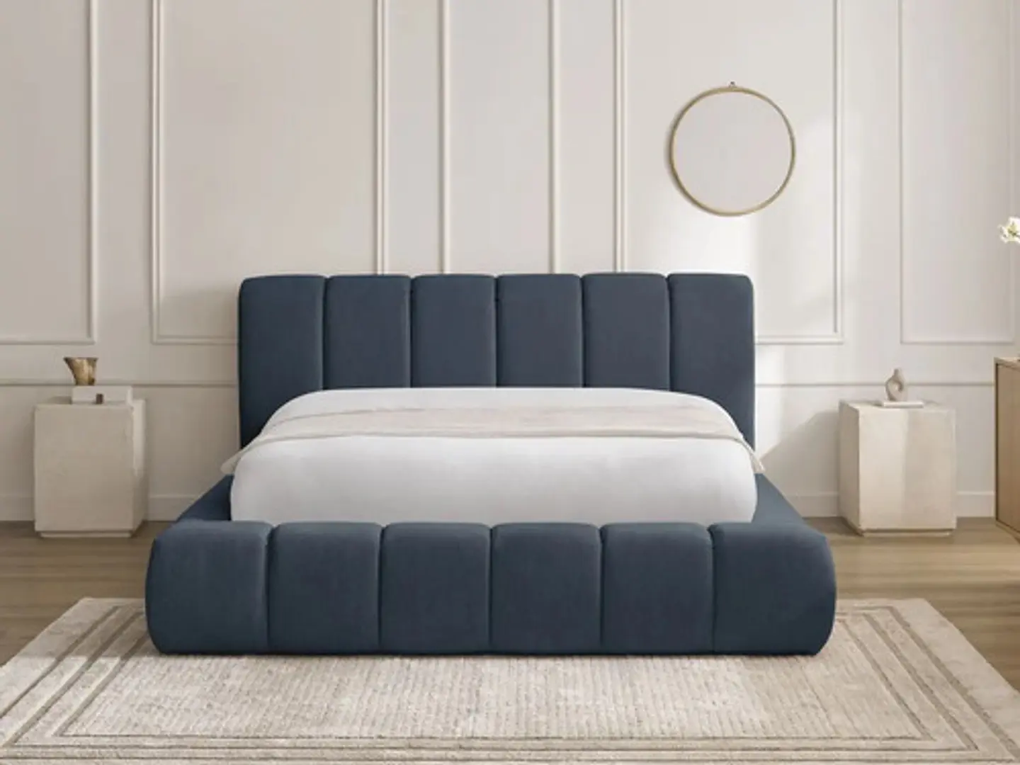 Cama Moderna De 2 Plazas Modelo Panell Biancora 1