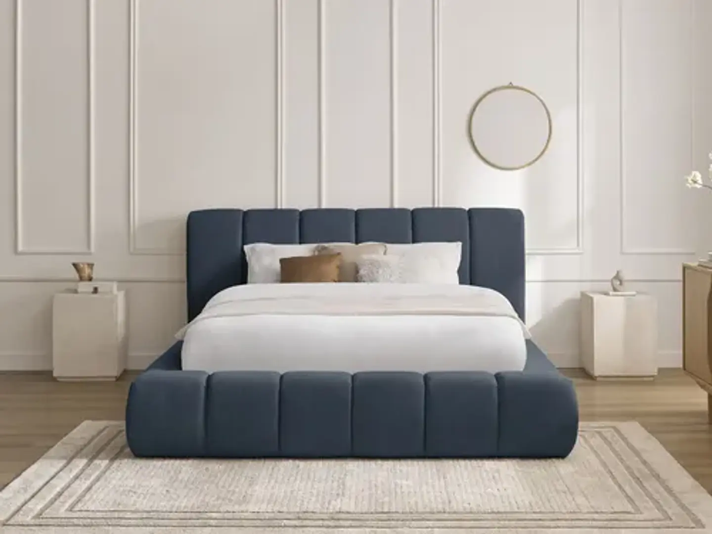 Cama Moderna De 2 Plazas Modelo Panell Biancora 2