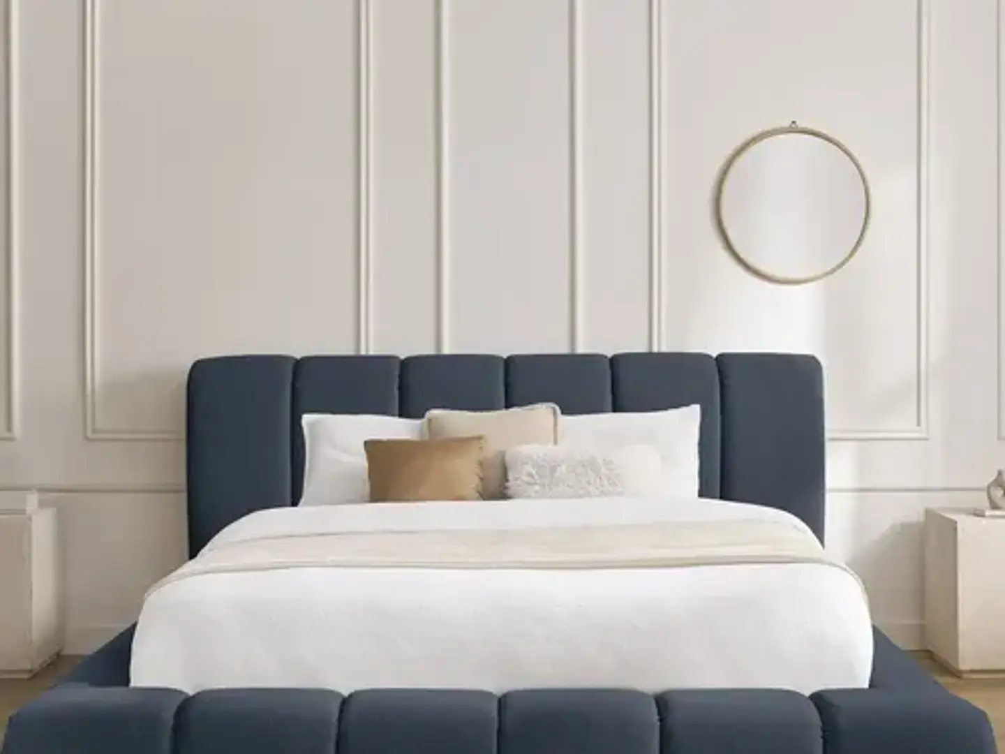 Cama Moderna De 2 Plazas Modelo Panell Biancora 3