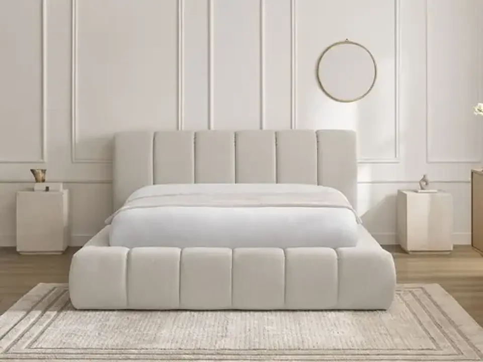 Cama Moderna De 2 Plazas Modelo Panell Biancora 8