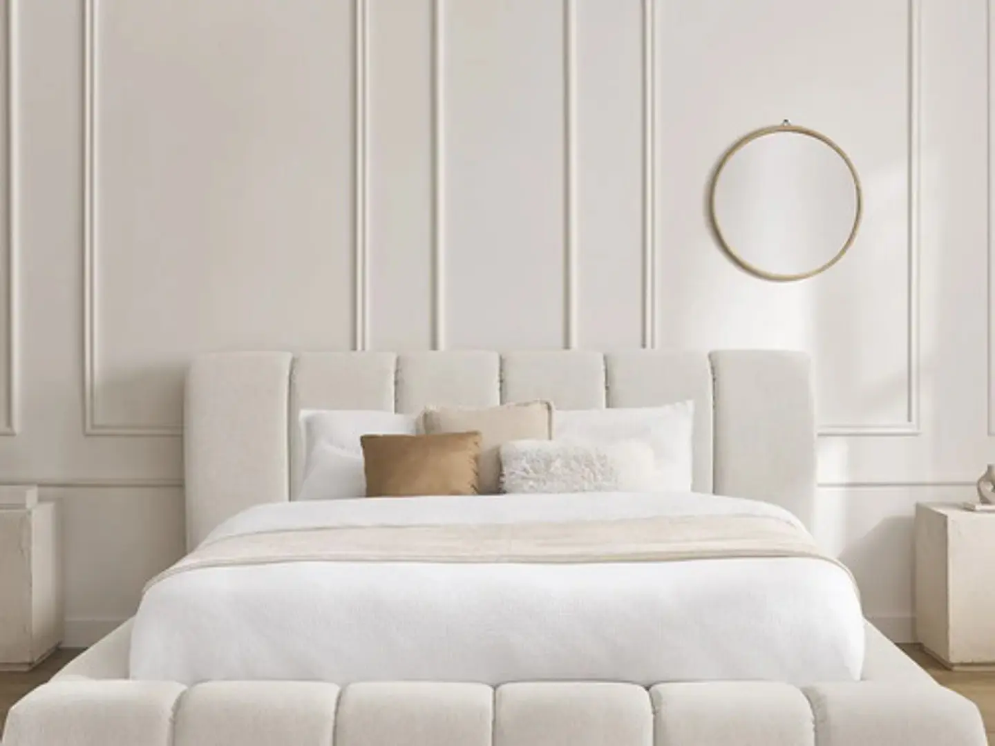 Cama Moderna De 2 Plazas Modelo Panell Biancora 9