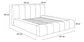 Cama Moderna De 2 Plazas Modelo Panell Biancora - Miniatura 11