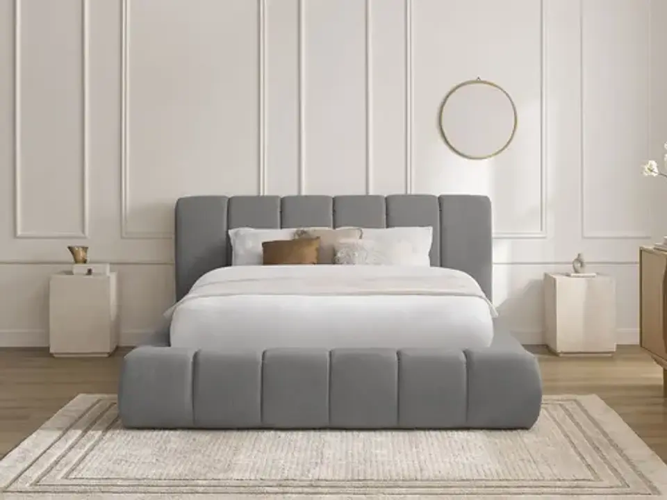 Cama Moderna De 2 Plazas Modelo Panell Biancora 13