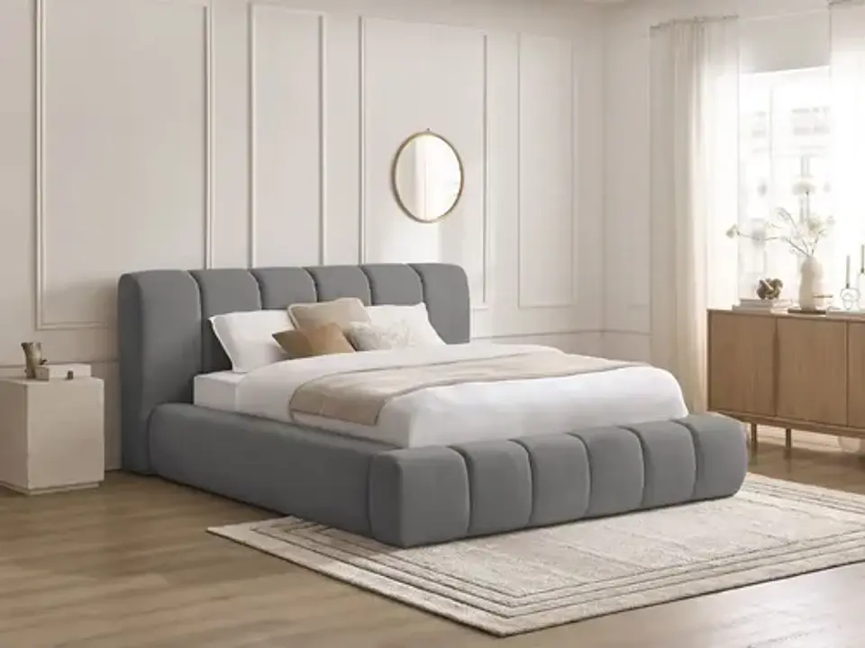 Cama Moderna De 2 Plazas Modelo Panell Biancora 14