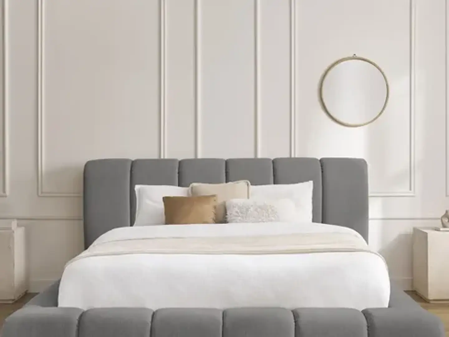 Cama Moderna De 2 Plazas Modelo Panell Biancora 16