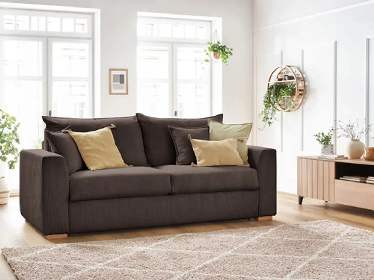 Sofa Lineal De 3c Premium Tapiz Cotele - Biancora 9