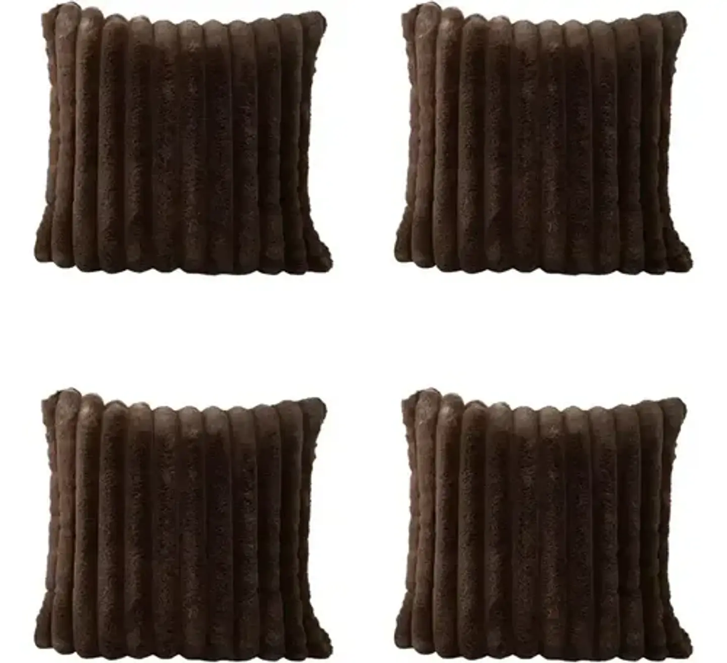 4 Pack De Cojín Biancora Super Suave Cuadrado 45x45 Cm 8