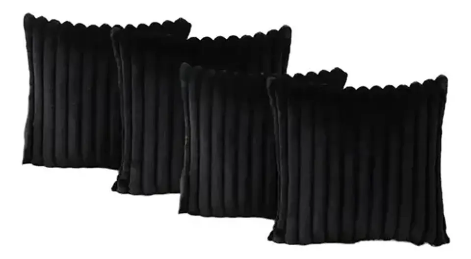 4 Pack De Cojín Biancora Super Suave Cuadrado 45x45 Cm 17