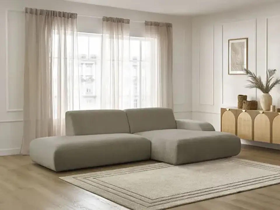 Sofa Seccional Chaise Moderno Premium - Biancora Beige 1