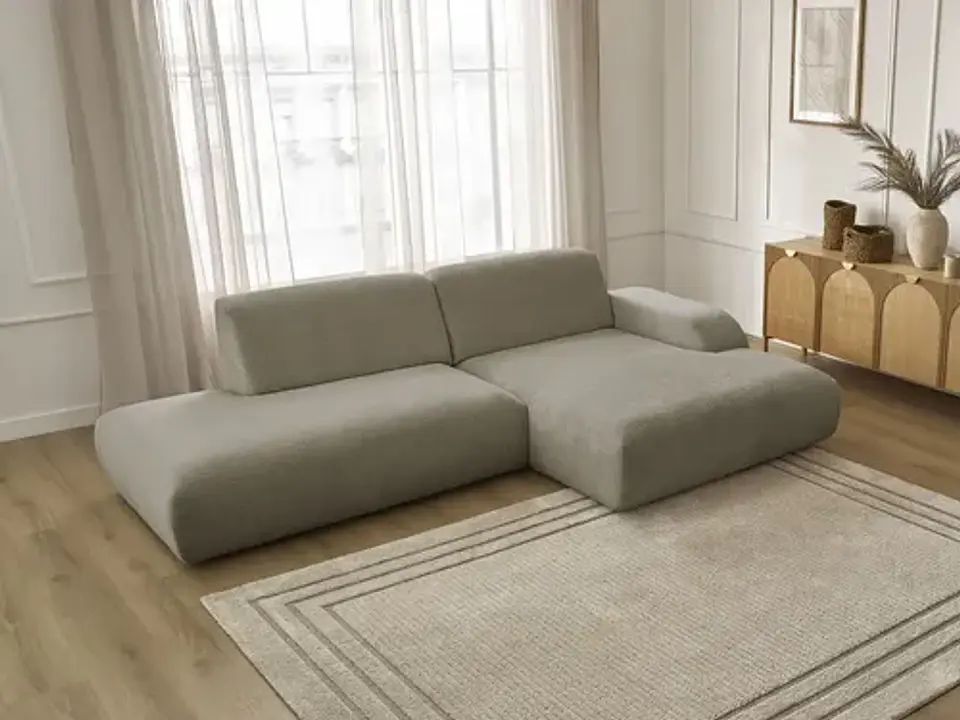 Sofa Seccional Chaise Moderno Premium - Biancora Beige 5