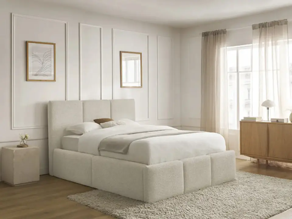 Cama Moderna De 2 Plazas Modelo  Panell -  Biancora 2