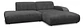 Sofa Seccional Chaise Moderno Premium - Biancora Negro - Miniatura 2