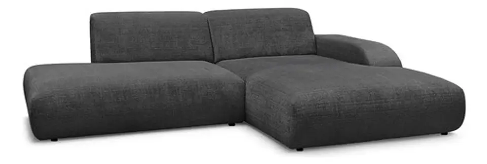 Sofa Seccional Chaise Moderno Premium - Biancora Negro 2