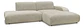 Sofa Seccional Chaise Moderno Premium - Biancora Crudo - Miniatura 2